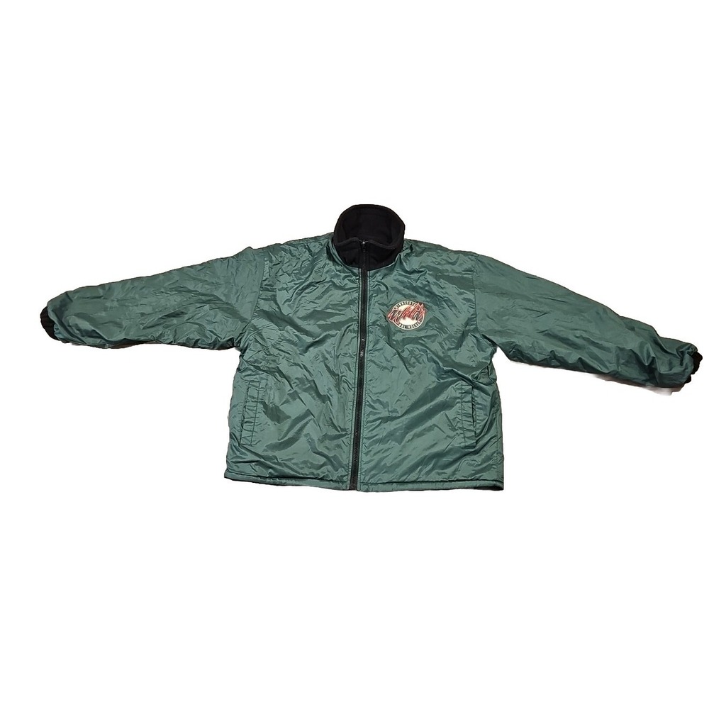Minnesota Wild NHL Pro Player Jacket Men L Reverse Green Black See Measurements
